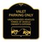 Signmission Valet Parking Unauthorized Vehicles Towed Owner Expense W/ Graphic Alum, 18" L, 18" H, BG-1818-22754 A-DES-BG-1818-22754 - alternate 1